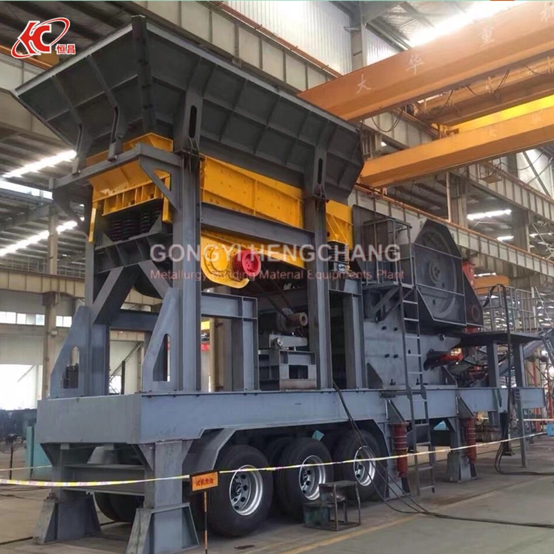 Mobile Stone Aggregate Rock Granite Gold Copper Limestone Impact Hammer Jaw Crusher