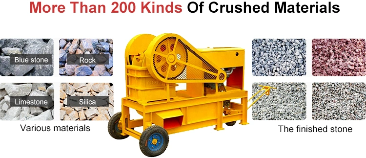 Mobile /Portable/Impact/Cone/Hammer/Roller/Stone/Rock/Limestone/Granite Jaw Crusher