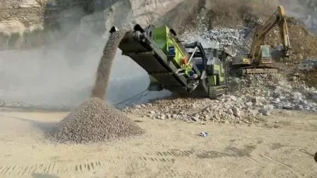 Crawler Wheel Mounted Mobile Crusher for Granite Crushing and Screening