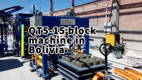 Qt5-15 Automatic Hollow Solid Cement Concrete Fly Ash Sand Color Paver Interlocking Building Block Brick Making Machine